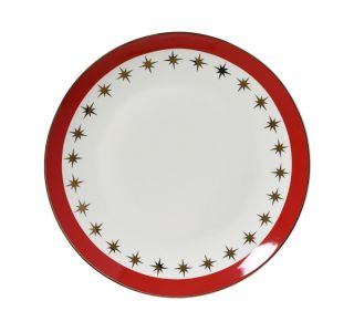 DESERTNI KROŽNIK 20.3X12.8X2 CM ZLATI DETAJLI RDEČ VZOREC DESERTNI KROŽNIK 20.3X12.8X2 CM ZLATI DETAJLI RDEČ VZOREC