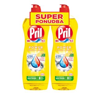 DETERGENT-ROČNO POMIVANJE HENKEL LCH PRIL 2X750ML LEMON