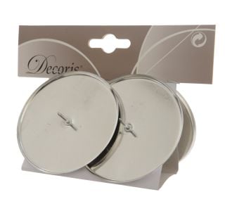 DODATEK ZA VENČEK NASTAVEK ZA SVEČO FI 8 CM 4/1 SREBRN