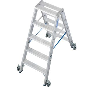 DVODELNA LESTEV KRAUSE STABILO 2X5 STOPNIC S KOLEŠČI 1.2M