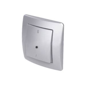 PODOMETNO STIKALO EKONOMIK DVOPOLNO 16AX SREBRNO, IN03