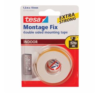 OBOJESTRANSKI LEPILNI TRAK TESA MONTAŽNI ZA NOTRANJO UPORABO BEL 1.5MX19MM OBOJESTRANSKI LEPILNI TRAK TESA MONTAŽNI ZA NOTRANJO UPORABO BEL 1.5MX19MM