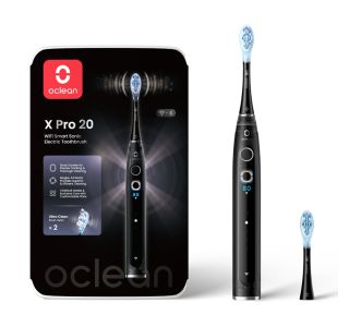 ELEKTRIČNA ZOBNA ŠČETKA OCLEAN X PRO 20 ČRNA, SONIČNI MOTOR