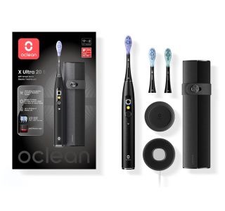 ELEKTRIČNA ZOBNA ŠČETKA OCLEAN X ULTRA 20 SET ČRNA, SONIČNI MOTOR