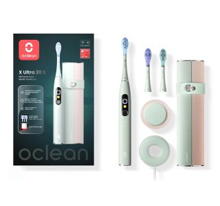 ELEKTRIČNA ZOBNA ŠČETKA OCLEAN X ULTRA 20 SET ZELENA, SONIČNI MOTOR