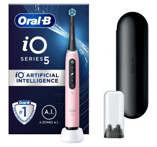 ELEKTRIČNA ZOBNA ŠČETKA ORAL-B IO5 ROZA + ETUI