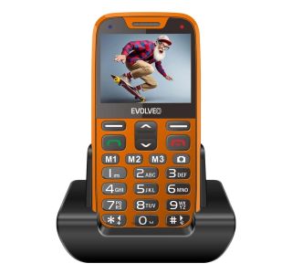 EVOLVEO EASYPHONE XR TELEFON NA TIPKE ZA STAREJŠE - ORANŽEN