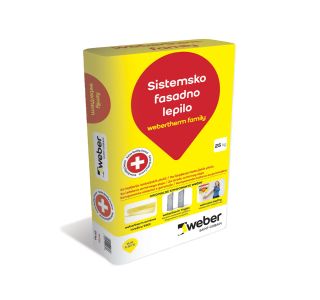 FASADNO LEPILO WEBER SAINT GOBAIN THERM FAMILY LEPILO. 25KG