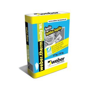 FASADNO LEPILO WEBER SAINT GOBAIN THERM FAMILY WL. BELO LAHKO LEPILO. 17 KG
