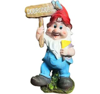 FIGURA, OKRASNA PALČEK DOBRODOŠLI VIŠ. 42 CM FIGURA, OKRASNA PALČEK DOBRODOŠLI VIŠ. 42 CM