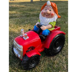 FIGURA, OKRASNA PALČEK NA TRAKTORJU VIŠ.30CM