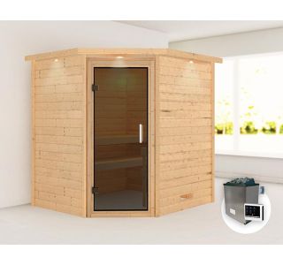 FINSKA SAVNA MIA+9KW GRELEC ZR KOTNI VHOD+STREŠ.VENEC+SIVA VR. FINSKA SAVNA MIA+9KW GRELEC ZR KOTNI VHOD+STREŠ.VENEC+SIVA VR.