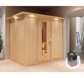 FINSKA SAVNA SODIN 2+9KW GRELEC NR PREDNJI VHOD+STREŠ.VENEC