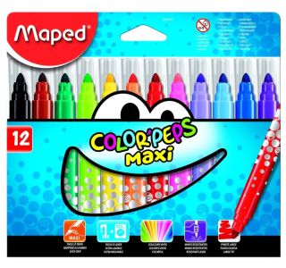 FLOMASTRI MAPED COLOR'PEPS MAXI 12/1