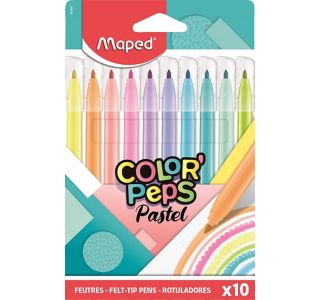 FLOMASTRI MAPED COLOR'PEPS PASTEL 10/1