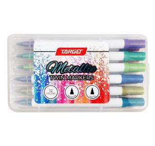 FLOMASTRI TARGET ART METALLIC TWIN 12/1 28270