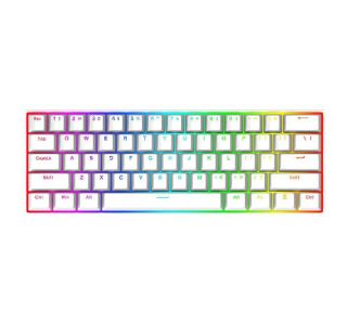 GAMING TIPKOVNICA REDRAGON DRAGONBORN K630 RGB RJAVA STIKALA, BELA