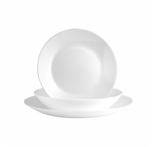 SET KROŽNIKOV LUMINARC 19 DELNI ZELIE BELA SET KROŽNIKOV LUMINARC 19 DELNI ZELIE BELA