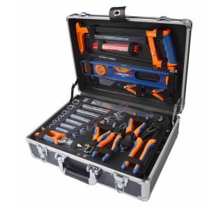 GARNITURA ORODJA DEXTER 130-DELNA V KOVČKU ALU/KOMPOZIT