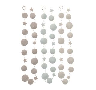 GIRLANDA, 180 CM, SORT GIRLANDA, 180 CM, SORT