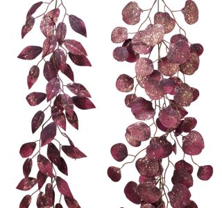 GIRLANDA EVERLANDS LISTJE ROZA BARVE 1.5 M