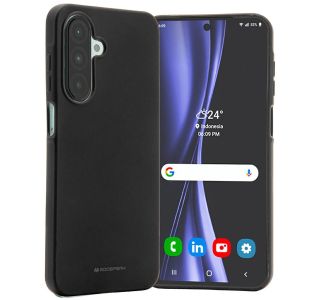 GOOSPERY SOFT FEELING SILIKONSKI OVITEK ZA SAMSUNG GALAXY A36 - ČRN