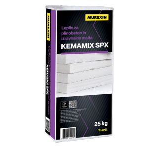 GRADBENO LEPILO MUREXIN KEMAMIX SPX SIVA 25KG - LEPILO ZA PLINOBETON