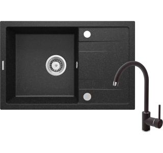 GRANITAL POMIVALNO KORITO DEANTE CORIO ZRCA 2113 SET Z ARMATURO