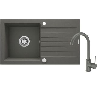 GRANITAL POMIVALNO KORITO DEANTE ZORBA ZQZV T113 SET Z ARMATURO GRANITAL POMIVALNO KORITO DEANTE ZORBA ZQZV T113 SET Z ARMATURO