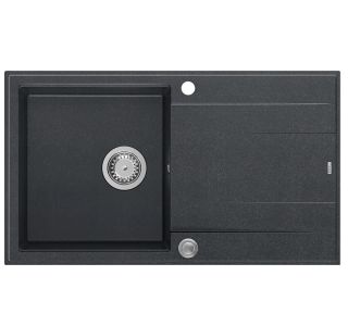 GRANITAL POMIVALNO KORITO QUADRON EVAN 111 ČRN DIAMANT
