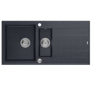 GRANITAL POMIVALNO KORITO QUADRON EVAN 156 ČRN DIAMANT
