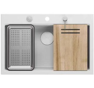 GRANITAL POMIVALNO KORITO QUADRON MARC WORKSTATION BEL