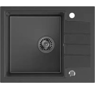 GRANITAL POMIVALNO KORITO QUADRON PETER 116 ČRN