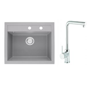 GRANITAL POMIVALNO KORITO SINK SOLUTION MILANO SIV SET Z ARMATURO GRANITAL POMIVALNO KORITO SINK SOLUTION MILANO SIV SET Z ARMATURO