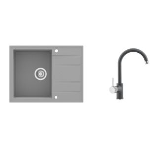 GRANITAL POMIVALNO KORITO SINK SOLUTION PALERMO SIV SET Z ARMATURO GRANITAL POMIVALNO KORITO SINK SOLUTION PALERMO SIV SET Z ARMATURO