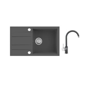 GRANITAL POMIVALNO KORITO SINK SOLUTION ROMA SIV SET Z ARMATURO GRANITAL POMIVALNO KORITO SINK SOLUTION ROMA SIV SET Z ARMATURO