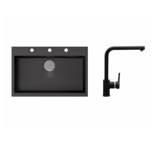 GRANITAL POMIVALNO KORITO SINK SOLUTION SOLLER SET Z ARMATURO GRANITAL POMIVALNO KORITO SINK SOLUTION SOLLER SET Z ARMATURO