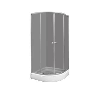 POLKROŽNA KABINA ZA PRHANJE FEROTEHNA GREY 80R S KADJO POLKROŽNA KABINA ZA PRHANJE FEROTEHNA GREY 80R S KADJO