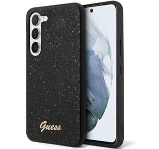 GUESS GUHCS24SHGGSHK OVITEK ZA SAMSUNG GALAXY S24 5G - ČRN Z BLEŠČICAMI