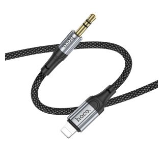 HOCO AUX KABEL UPA26 IZ LIGHTNING NA 3.5 MM (1M) ČRN