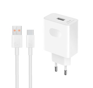 HONOR HIŠNI POLNILEC SUPER CHARGE POWER ADAPTER 66W USB A S KABLOM TYPE C - ORIGINAL - EU BLISTER