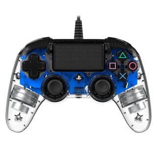 IGRALNI PLOŠČEK NACON TRANSPARENT PS4 MODER ŽIČNI, OSVETLJEN