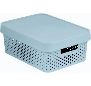 ŠKATLA/ZABOJ CURVER INFINITY 36X27X14 CM 11L SIVE BARVE