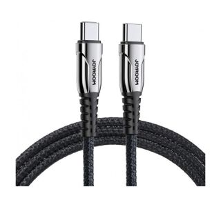 JOYROOM PODATKOVNI KABEL S-1230K1 QUICK CHARGE 60W TYPE C NA TYPE C - ČRN PLETEN