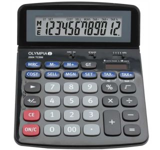 KALKULATOR OLYMPIA 2504 12-MESTNI LCD NASTAVLJIV EKRAN KALKULATOR OLYMPIA 2504 12-MESTNI LCD NASTAVLJIV EKRAN