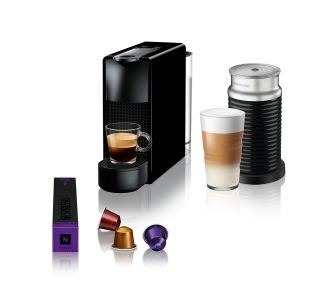 KAVNI APARAT, KAPSULE NESPRESSO ESSENZA MINI ČRN & AEROCCINO