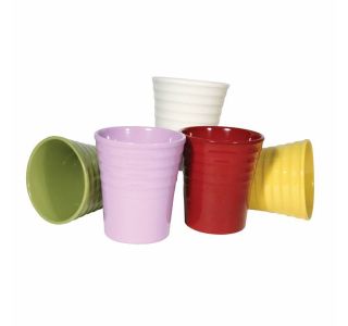 KERAMIČNI NOTRANJI LONEC HORTER ORHIDEJA RUMEN 14 CM