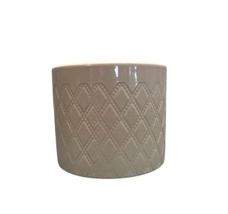 KERAMIČNI NOTRANJI LONEC POTTERY POTS EVA 150 ČIPKA SMETANA GLOSS 150X131MM ZA L13-14