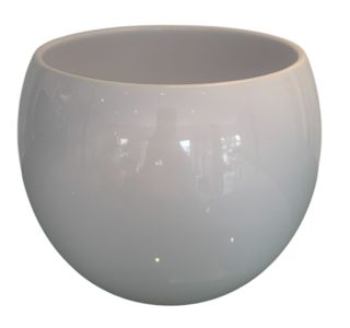 KERAMIČNI NOTRANJI LONEC POTTERY POTS LISA 170 BEL GLOSS 190X149 MM ZA L14-15