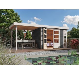 LESENA VRTNA HIŠKA KARIBU KERKO 4 302DX217GX211V + 280D 19MM ANTRACIT LESENA VRTNA HIŠKA KARIBU KERKO 4 302DX217GX211V + 280D 19MM ANTRACIT